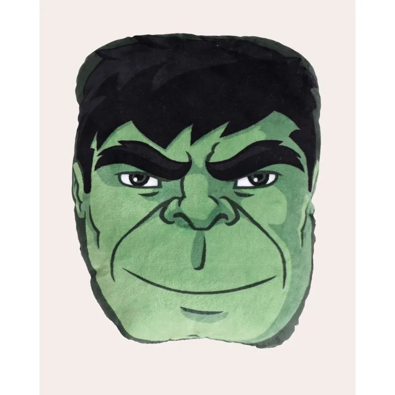 Almofada Infantil Marvel Formato Hulk Verde UN