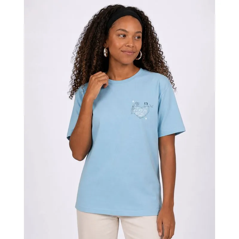 Camiseta Feminina Algodão Cupido Azul P