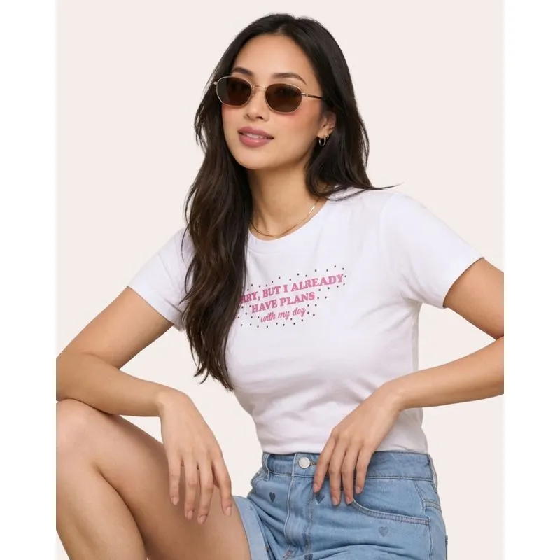 Blusa Feminina Cropped com Aplicações Branca PP