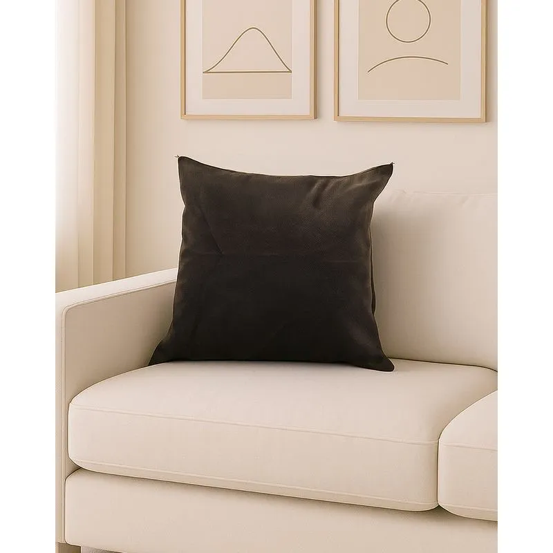 Almofada Suede 40cm x 40cm Arte & Cazza Marrom UN