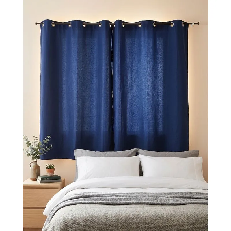 Cortina Roma Arte & Cazza 240cm x 170cm Marinho UN