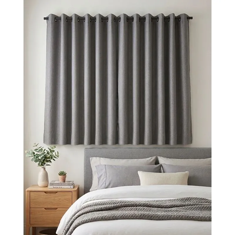 Cortina Roma Arte & Cazza Varão 2MT 170cm x 240cm Cinza UN
