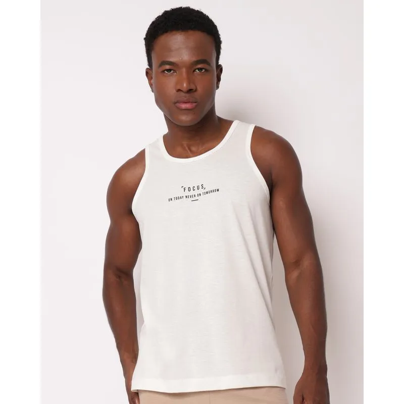 Regata Masculina Estampa Focus Off White GG