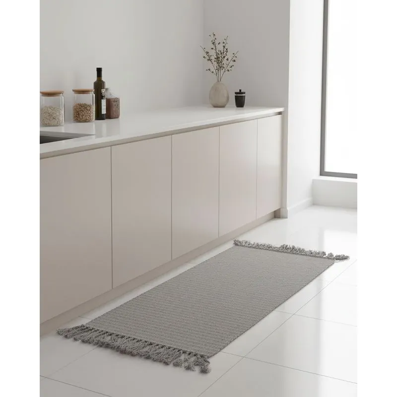 Tapete Trilho Caraibeiras 45cm x 75cm Cinza UN