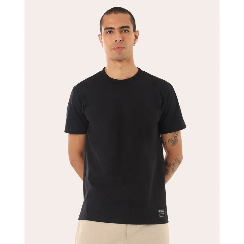 Camiseta Masculina Básica Manga Curta Preta M