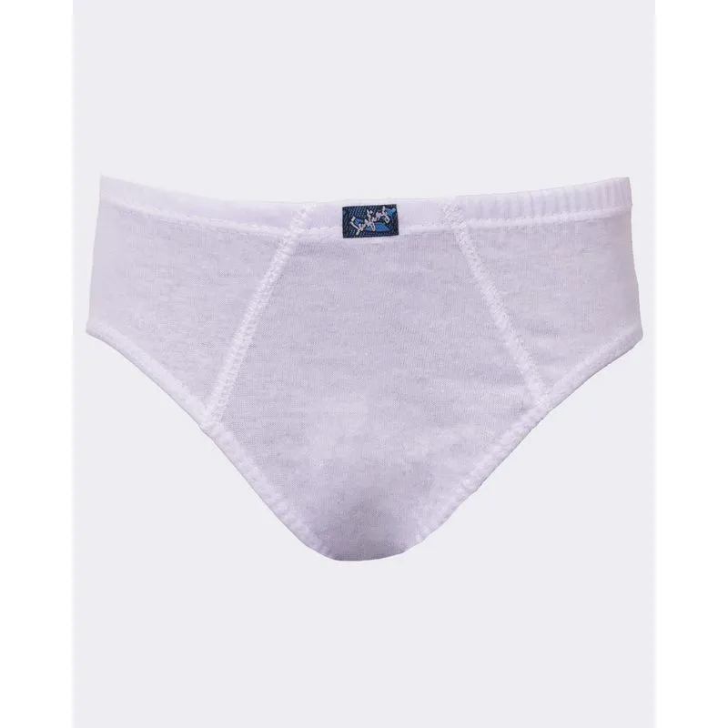 Cueca Infantil Slip Tamanho 6 Lisa Branca 6
