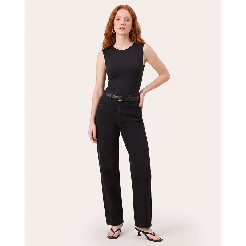 Body Regata Feminino Liso Preto G