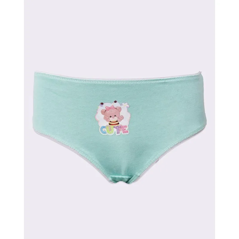 Calcinha infantil Avulsa Tam 8 com Estampas Sortidas Verde 8