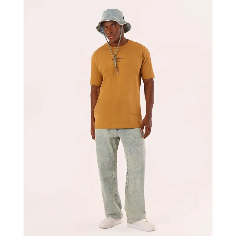 Calça Jeans Masculina Baggy Marmorizada com Bolsos Azul 52