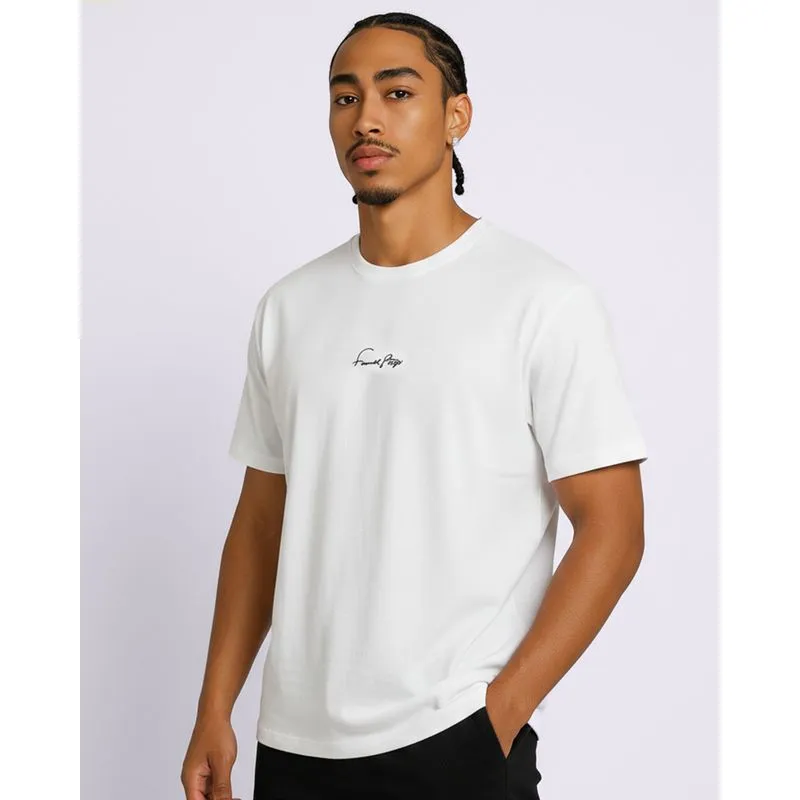 Camiseta Masculina Texturizada Estampa Bordada Off White G