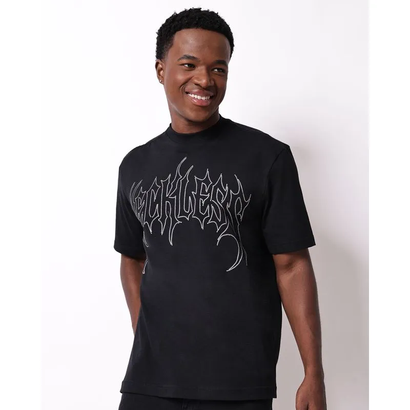 Camiseta Masculina Algodão Dark Estampa Preta M