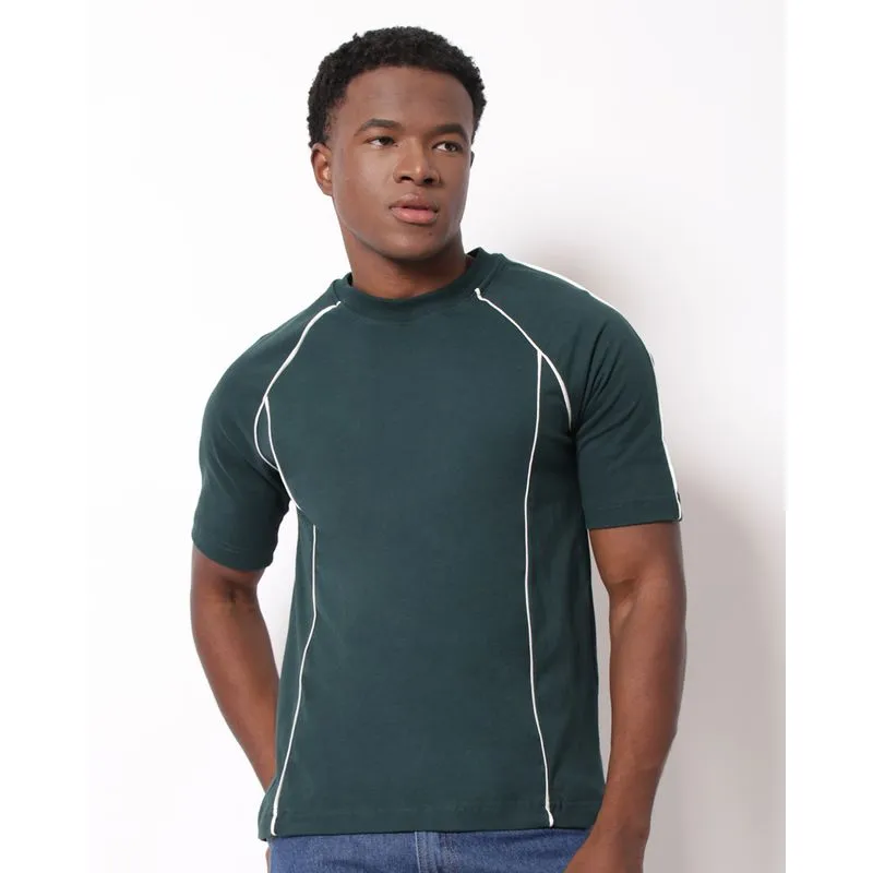 Camiseta Masculina Algodão Manga Curta Verde GG