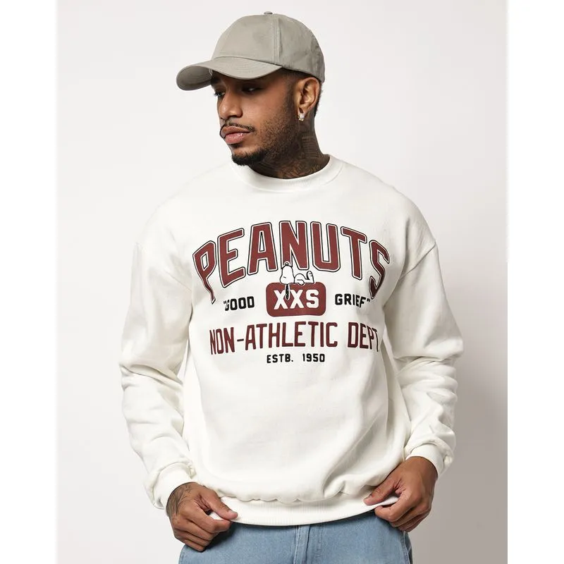 Blusão Moletom Masculino Snoopy Off White G2
