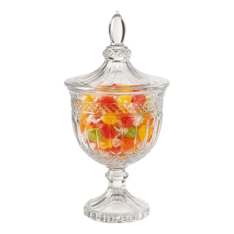 5x Bomboniere Baleiro Porta Doce Bombons Decoração 24cm Tran