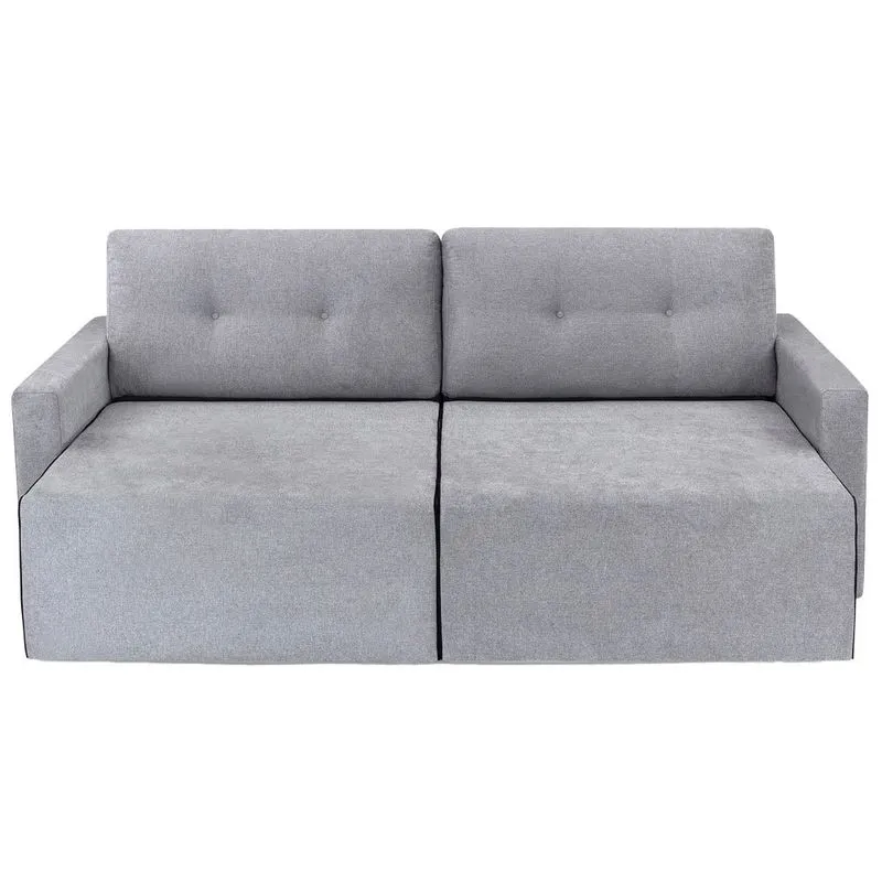 Sofá 2 Lugares Herval Retrátil Cinza MH4253