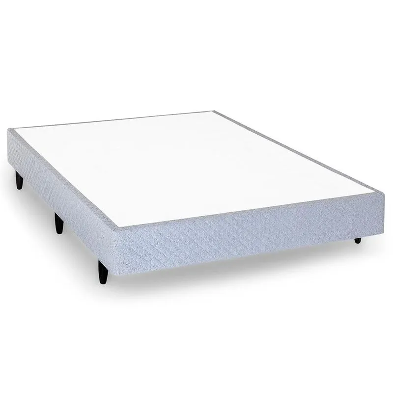 Base Cama Box Casal Herval Nero 20x138x188 Cm, Cinza