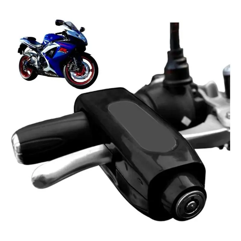 5x Trava Com Alarme Sonoro Para Moto Antifurto Cadeado Manet