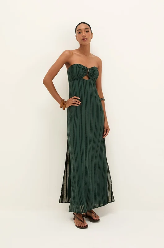 Vestido Longo Loly Det Boulevard Verde / 34