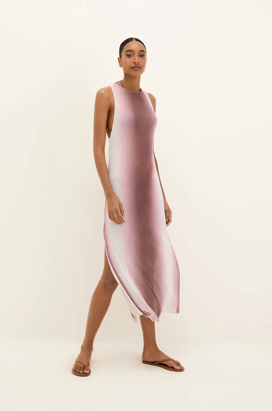 Saida Longa Twist Nebula Estampados / P