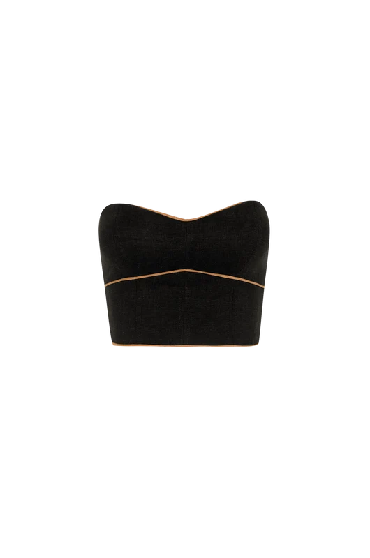 Top Iva Detalhe Black Preto / P