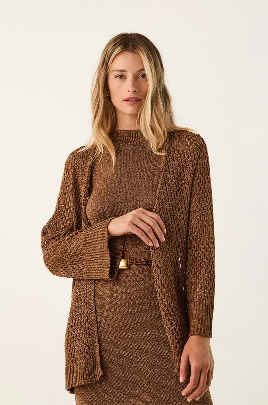 Cardigan Lexi Tricot Driftwood Marrom / PP