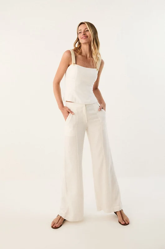 Calça Estela Off White Branco / 40