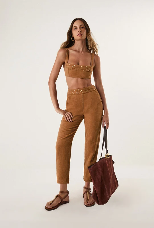 Calça Cleo Clay Marrom / 40