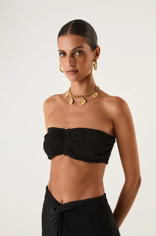 Top Nayana Detalhe Black Preto / GG