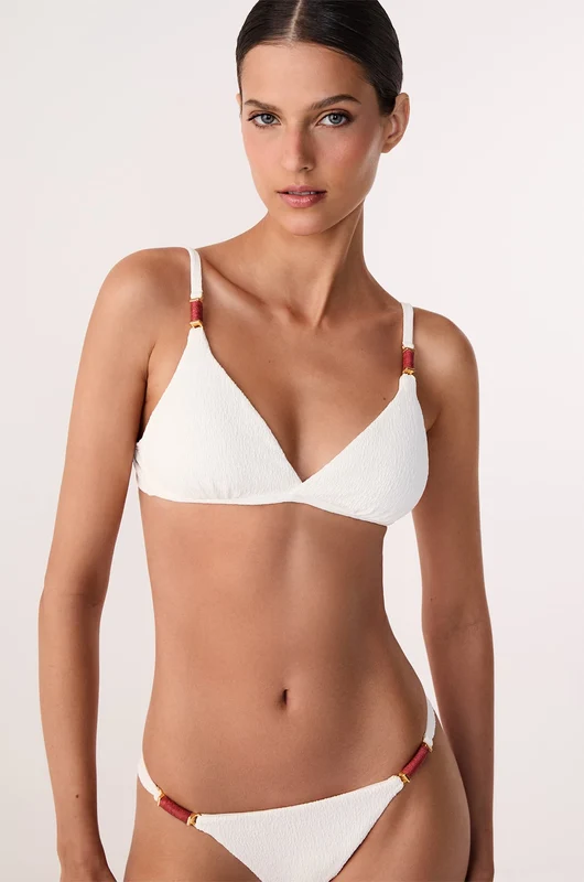 Top Kira Pam White Branco / P