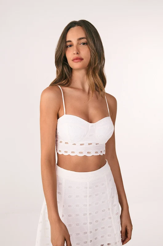 Top Lauren Off White Branco / G