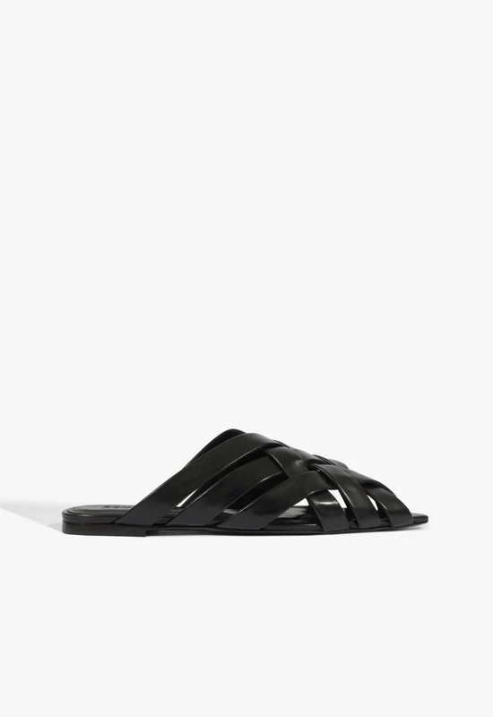 Pietra Leather Flat 7 / Black / Leather