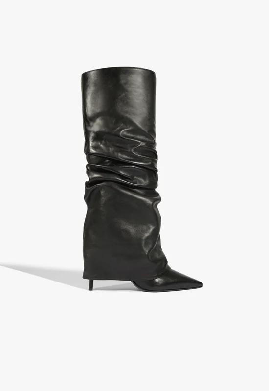 Mikki Up Cloak Leather Boot 6 / Black / Leather