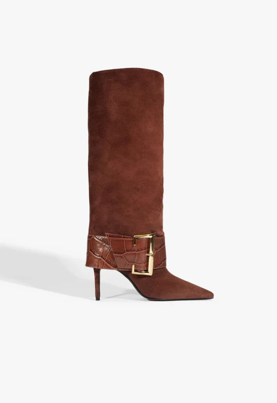 Beatrix Suede Boot 7.5 / Root Brown / Suede