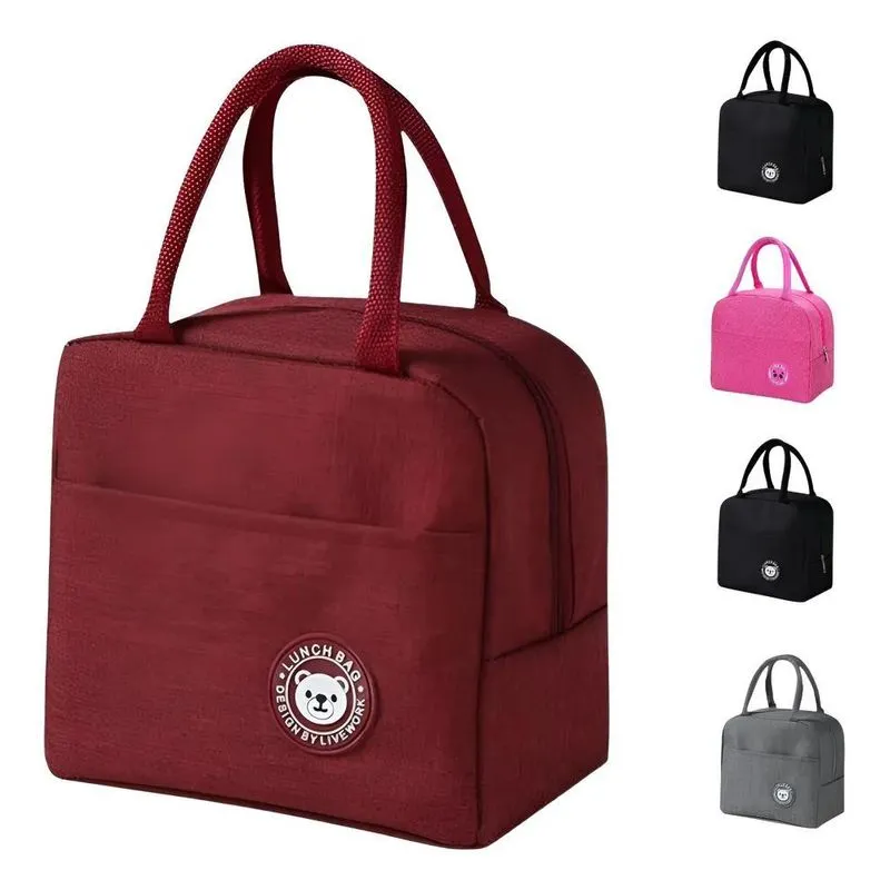 Bolsa Térmica Marmita Fitness Lancheira Academia C Vermelho