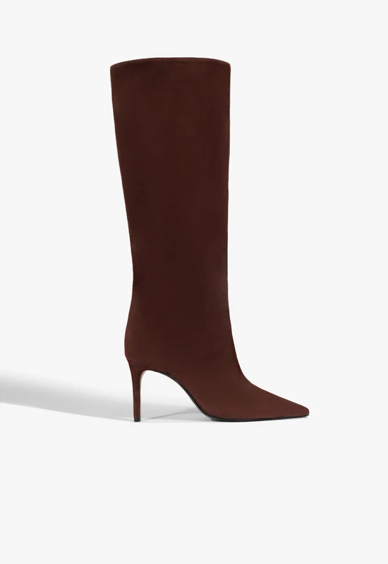 Ellen Up Boot 10 / Root Brown / Suede