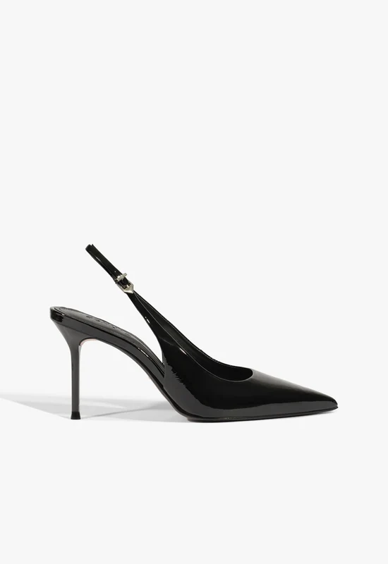 Paola Patent Pump 7 / Black / Patent Leather