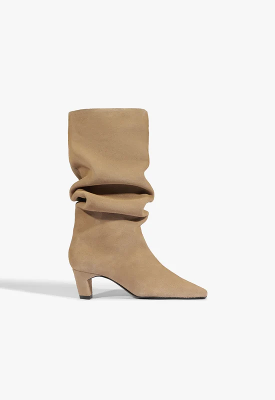 Dellia Slouch Suede Bootie 11 / Warm Sand / Suede
