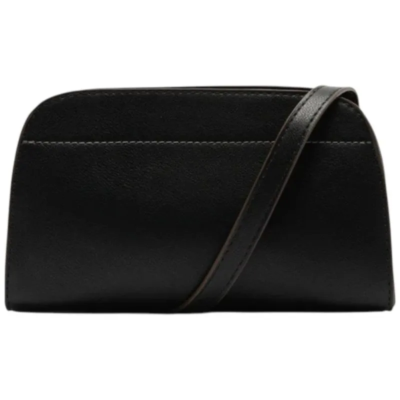 Bolsa Anacapri Tiracolo Média Zíper Helena Preta 22x10x13cm (MP)