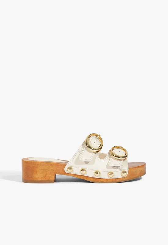 Juno Sandal 10.5 / Sugar White / Leather