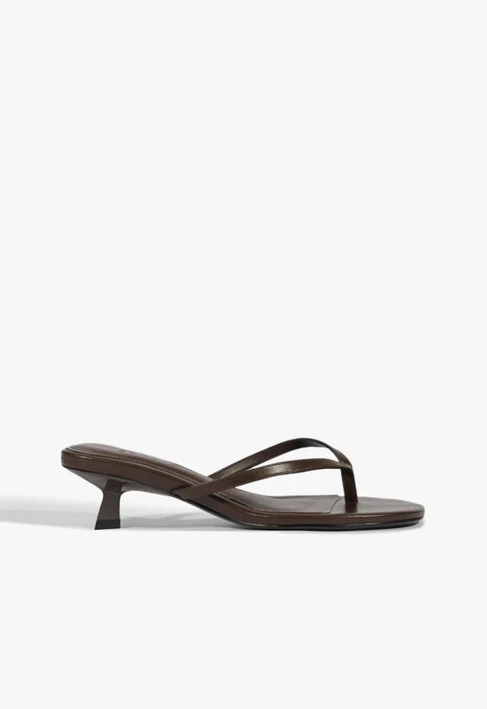 Carolyn Leather Sandal 11 / Dark Chocolate / Leather
