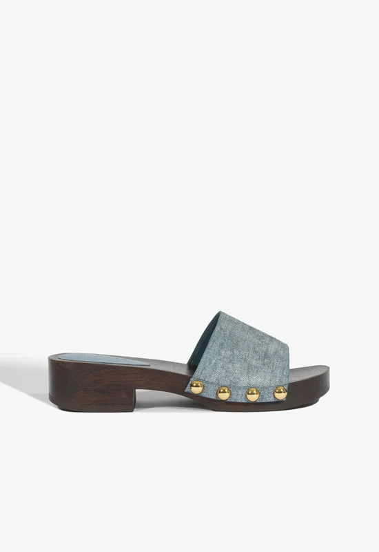 Shayla Leather Sandal 10 / Infinite Blue / Leather