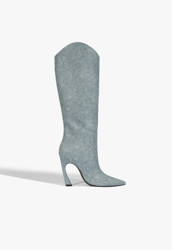 Maryann Up Curve Boot 5 / Infinite Blue / Leather
