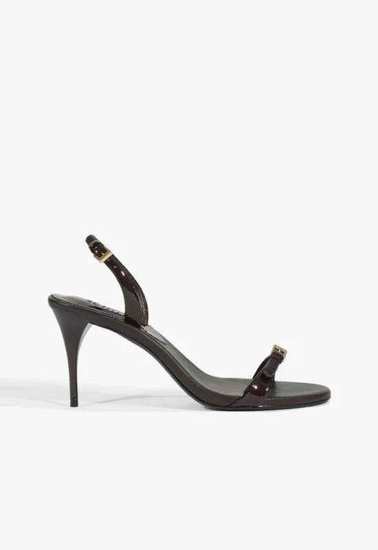 Aurora Sling Mid Patent Sandal 8 / Maplewood / Patent