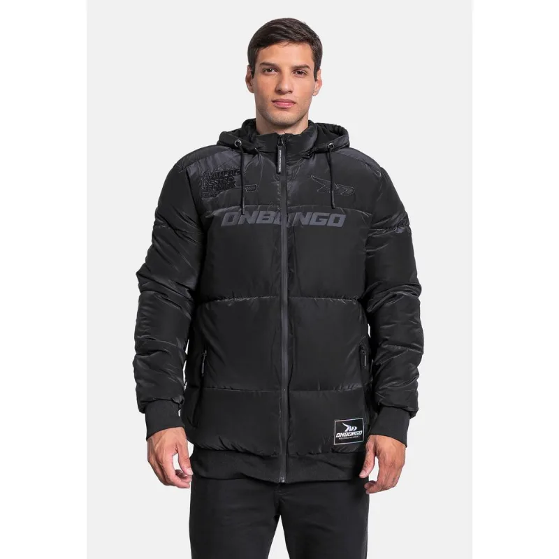 Jaqueta Onbongo Puffer com Ziper Preta - P