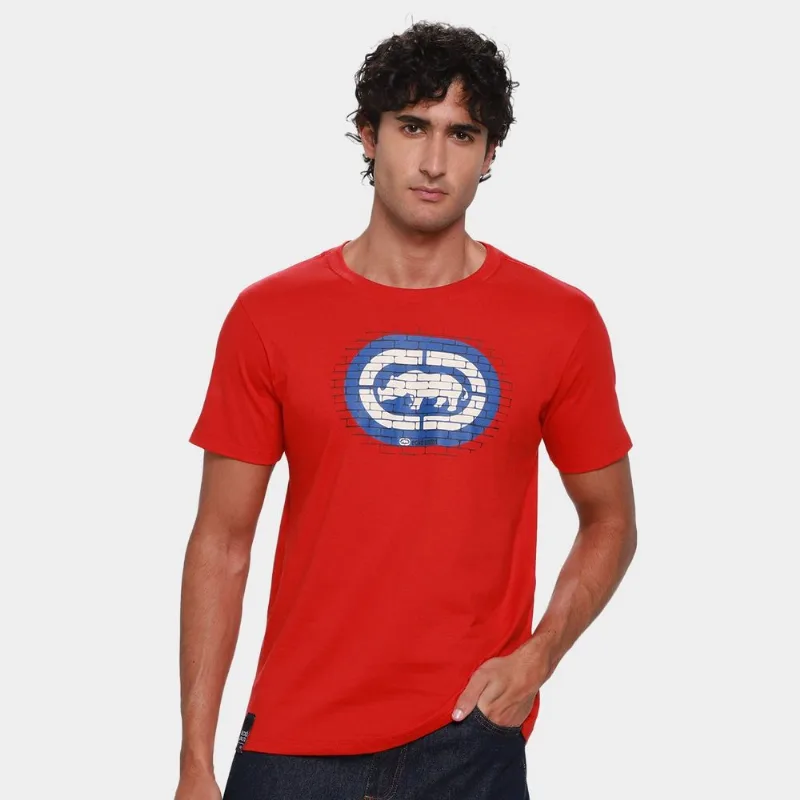 Camiseta Ecko Wall Masculina - Masculino - Vermelho