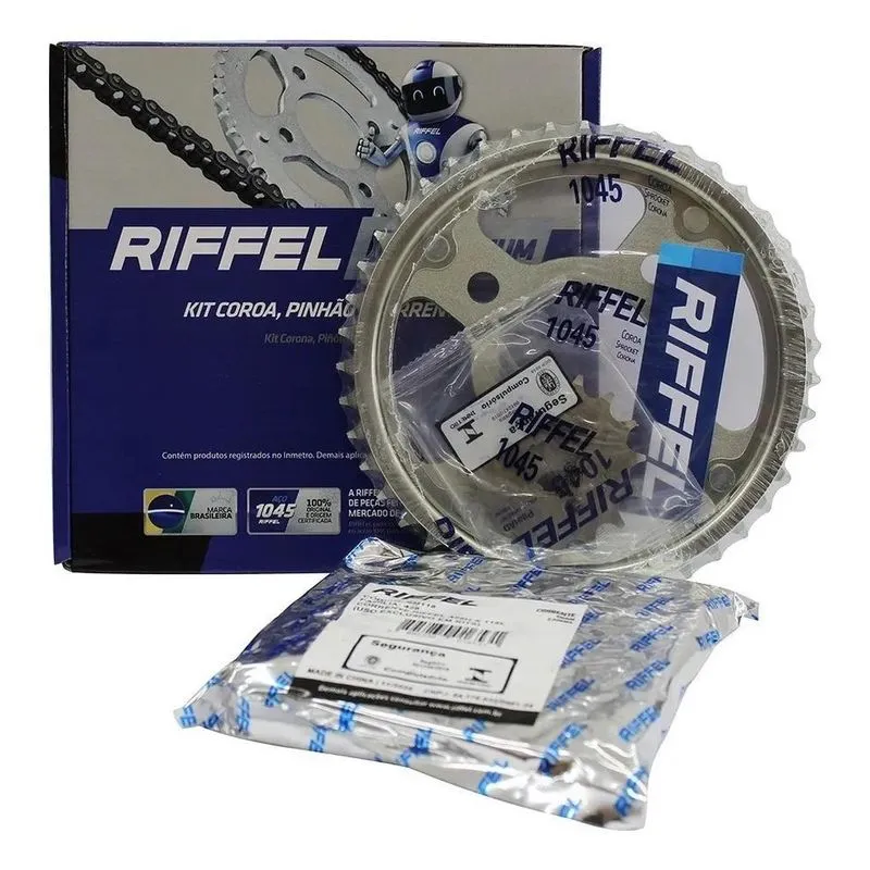 2x Kit Relação Riffel Start Cg 150 Fan 150 Titan 150 Titaniu