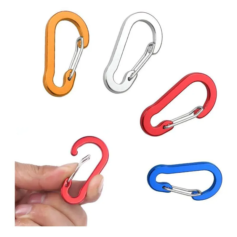 Kit 4 Unidades Mini Mosquetão 5 Cm Multiuso Mochila Ch Sorti