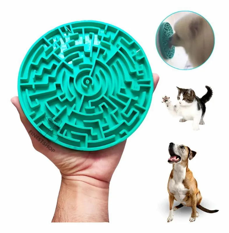 Tapete De Lamber Comedouro Ração Úmida Para Cães E Gatos Peq