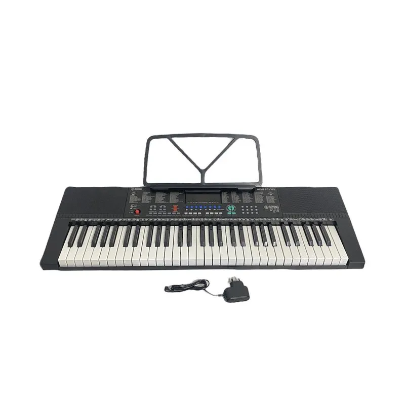 Teclado Musical Estudante Spring Tc161 61 Teclas Com Suporte