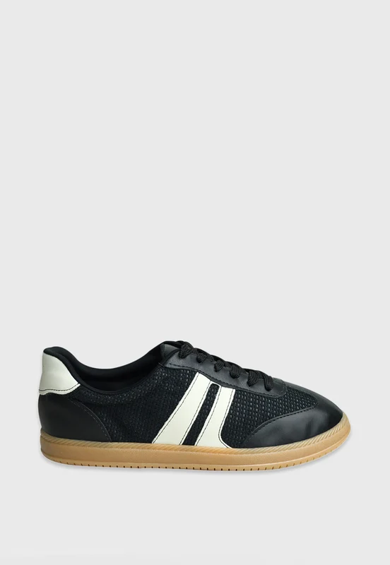 Tenis 100000 Tecido Folk Preto Preto / 39